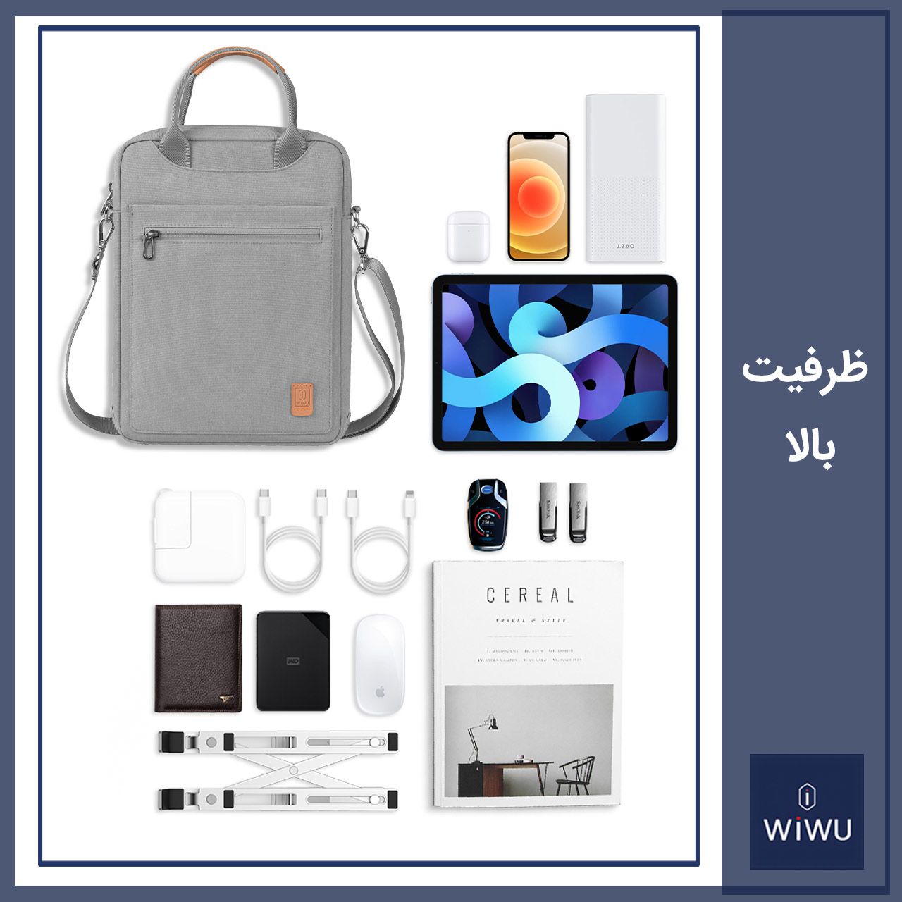 کیف رودوشی مردانه ویوو مدل Pioneer Tablet Bag GM4027  -  - 7