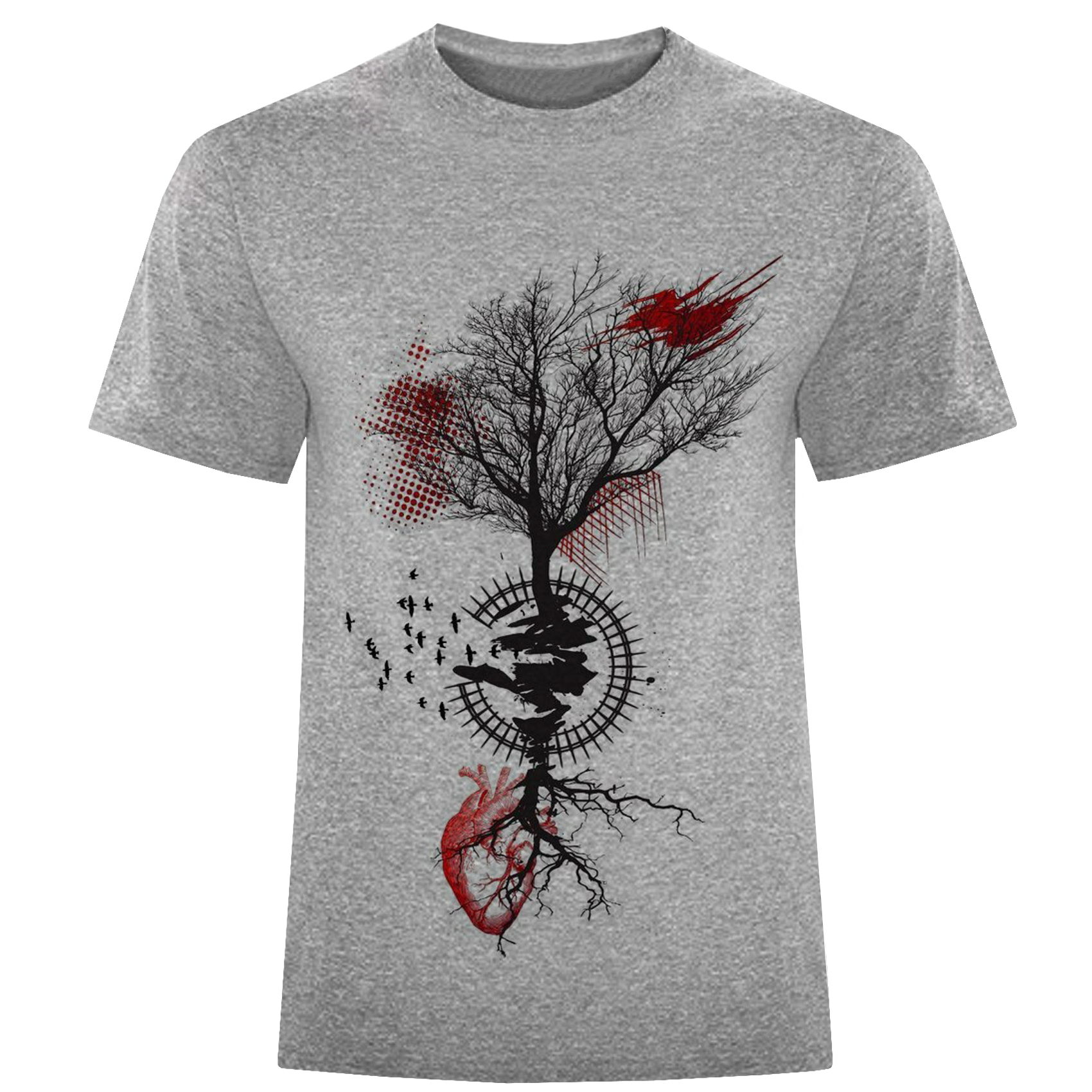 تی شرت آستین کوتاه مردانه مدل درخت 1413