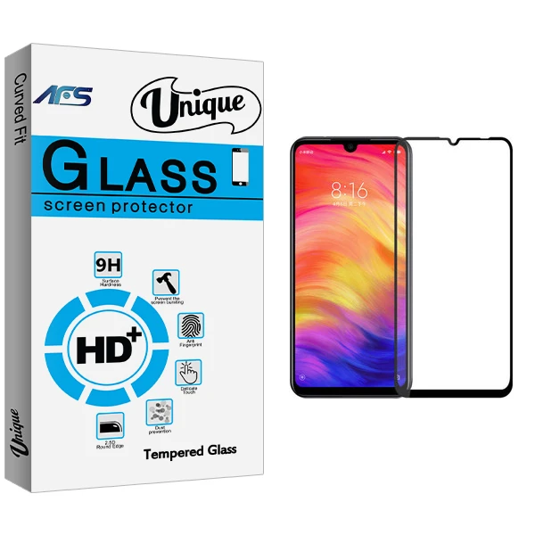 محافظ صفحه نمایش ای اف اس مدل Unique Glass مناسب برای گوشی موبایل شیائومی Redmi Note 7