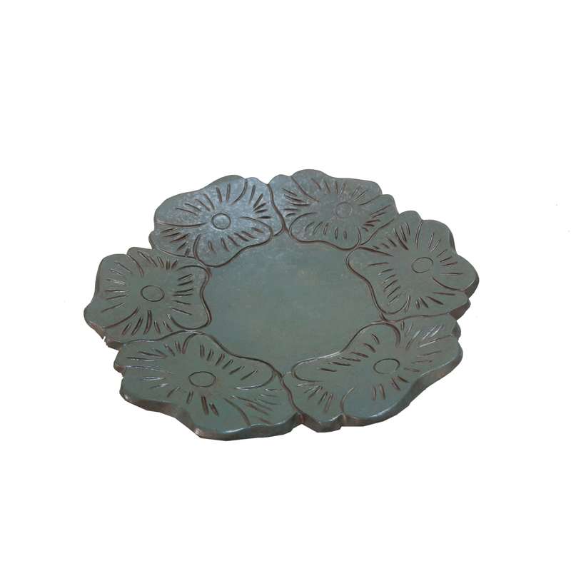 بشقاب سفالی طرح گل کد 01