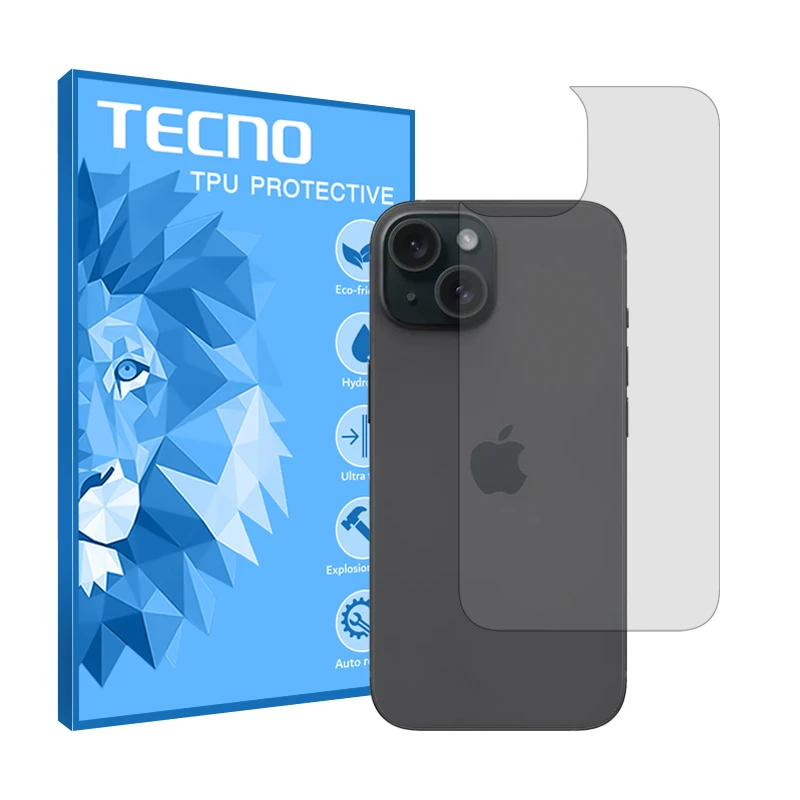 محافظ پشت گوشی شفاف تکنو مدل HyGEL مناسب برای گوشی موبایل اپل iPhone 15