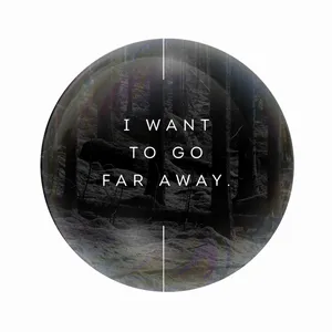 مگنت عرش طرح فانتزی نوشته غمگین I want to go faraway کد Asm4282