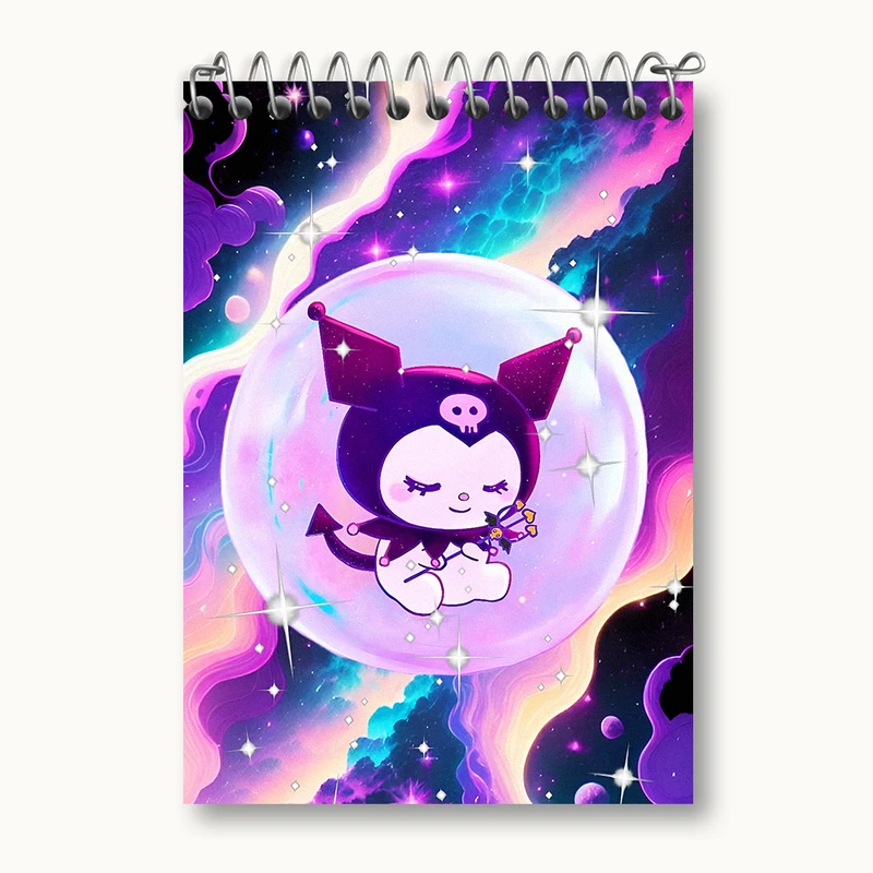 دفتر یادداشت 50 برگ خندالو طرح کرومی (Kuromi) کد N4820