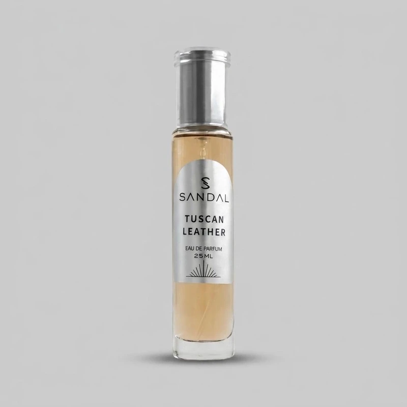 عطر جیبی مردانه صندل مدل توسکان لدر تامفورد با رایحه گرم حجم ۲۵ میلی‌لیتر