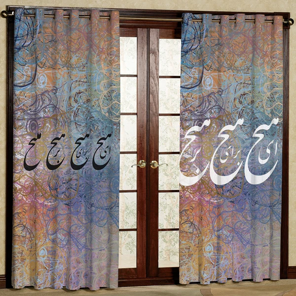 پرده مدل مخمل پانچی کد 7465 سایز 280x140 سانتی متر