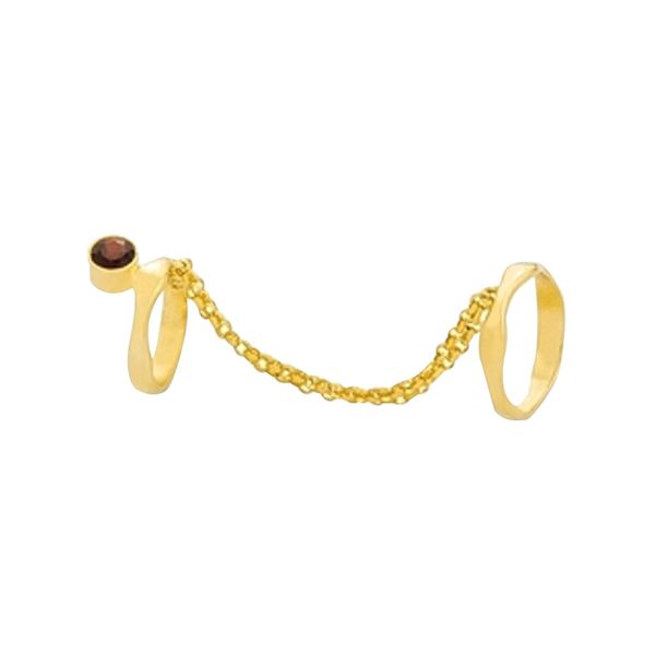 ست حلقه و پشت حلقه طلا 18 عیار زنانه کیا گالری مدل AR095