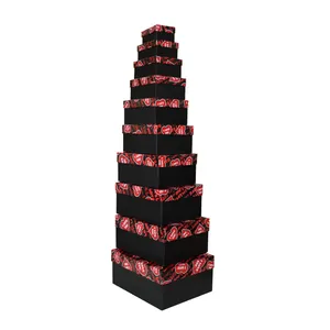 جعبه هدیه مدل قلبی مجموعه 10 عددی
