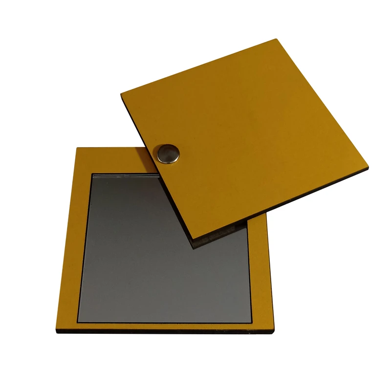 آینه جیبی طرح مربع چرخشی مدل B1068