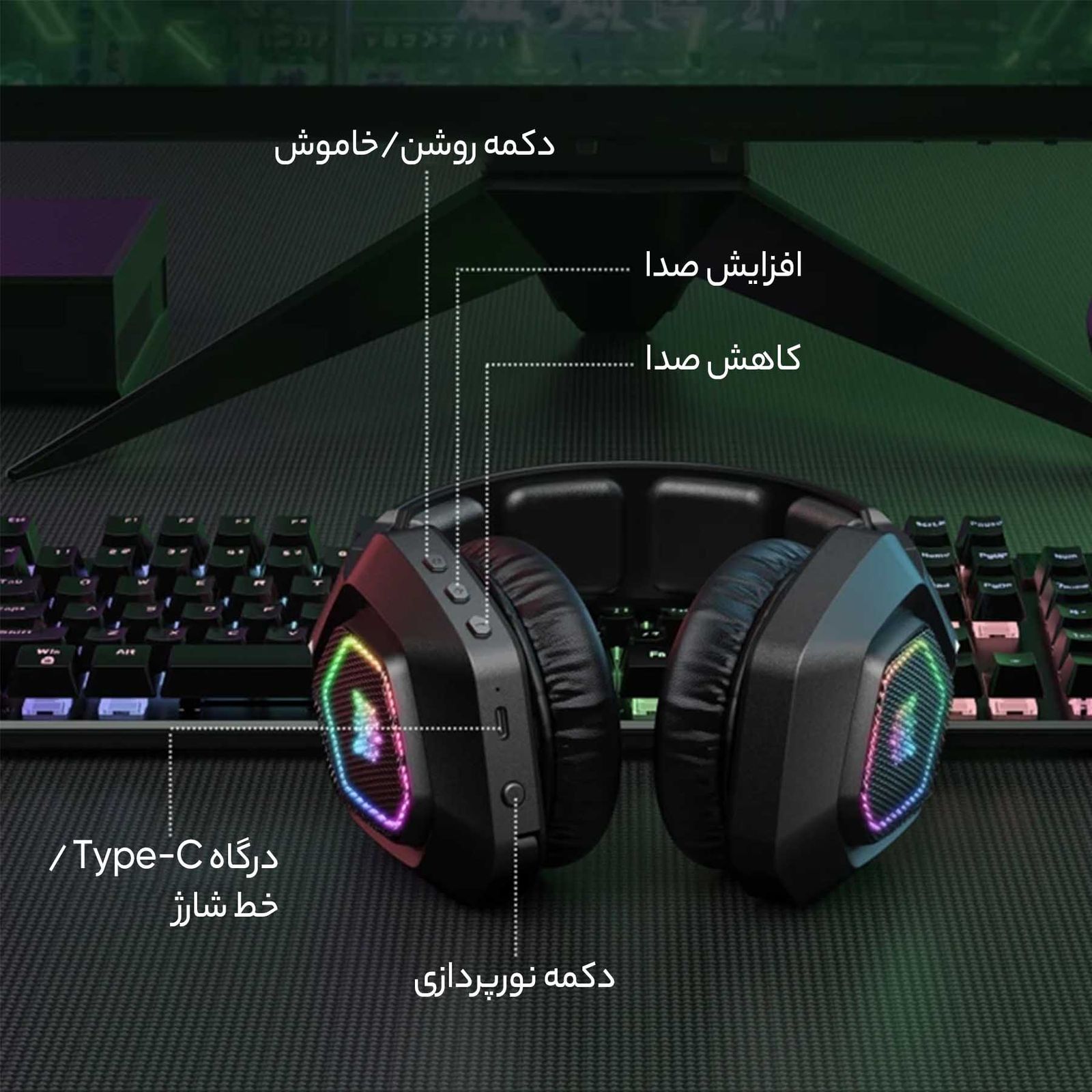 هدست بی سیم اونیکوما مدل B100 -  - 9