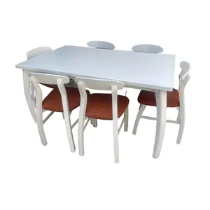 میز و صندلی ناهارخوری شش نفره گروه تولید اسپیناس مدل KH-80006