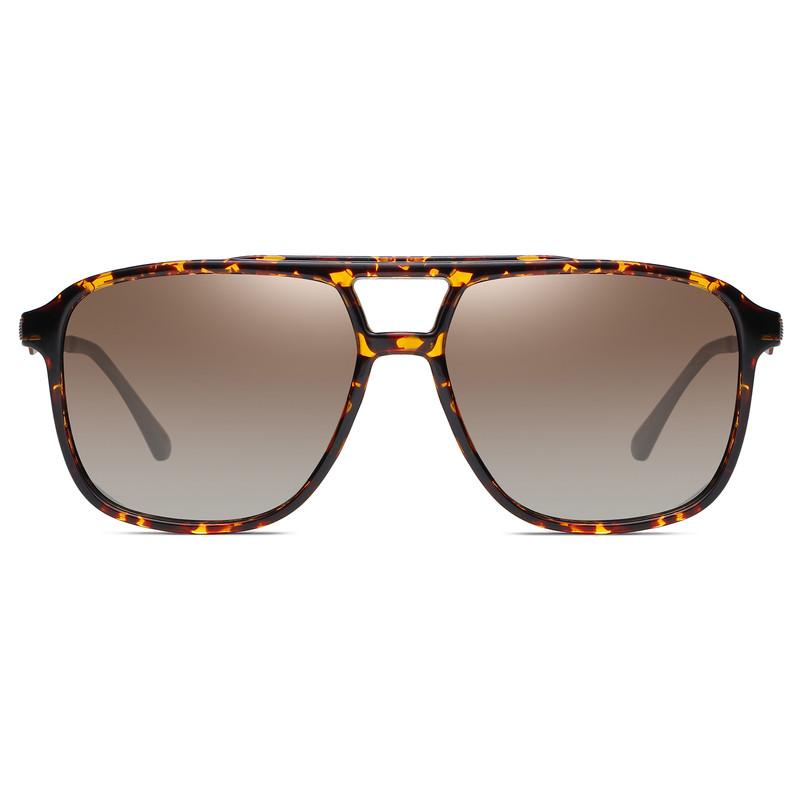 عینک آفتابی مدل TR3301C41-P44 Polarized Leopard Metal