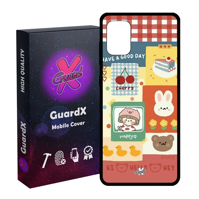 کاور گارد ایکس طرح دختر مدل Glass10515 مناسب برای گوشی موبایل سامسونگ Galaxy A31