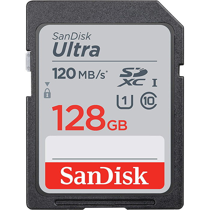 کارت حافظه SDXC سن دیسک مدل Ultra کلاس 10 استاندارد UHS-I U1 سرعت 120MBps ظرفیت 128 گیگابایت