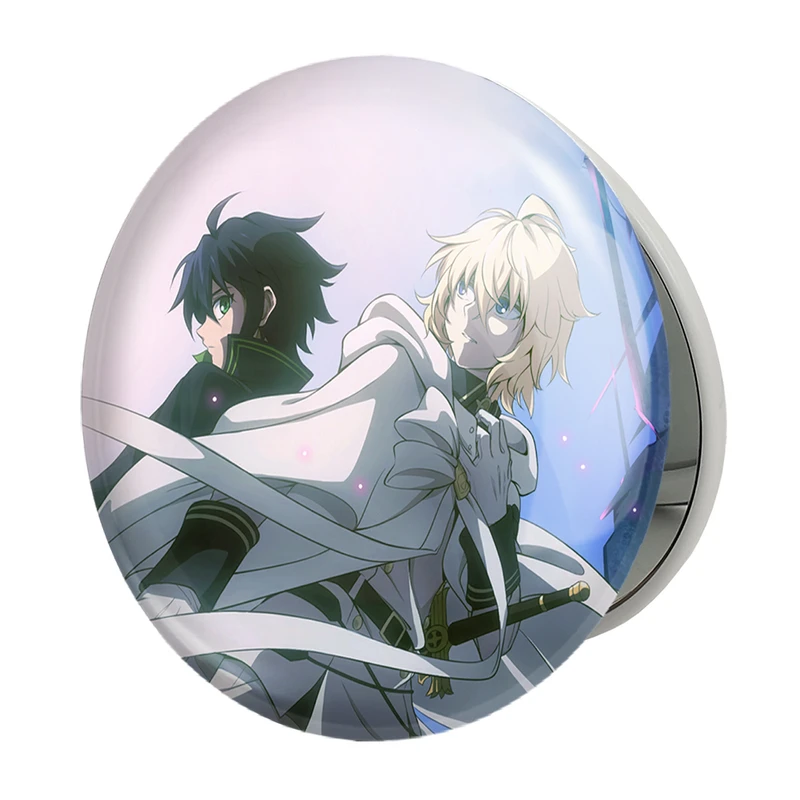 آینه جیبی خندالو طرح ویچیرو و میکائیل انیمه اسرافیل پایانی مدل تاشو کد 12661 