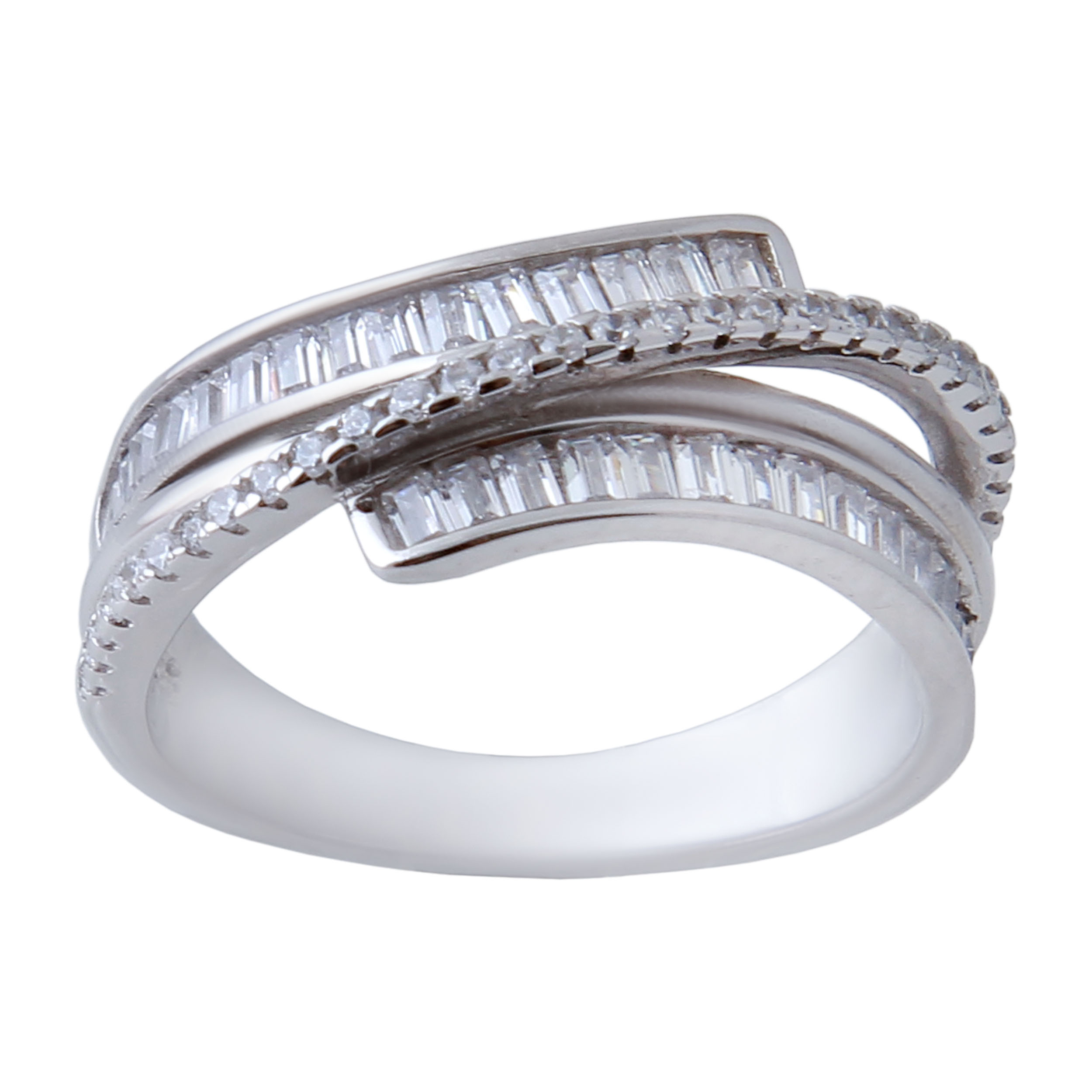      انگشتر نقره زنانه بازرگانی میلادی کد AWR-406