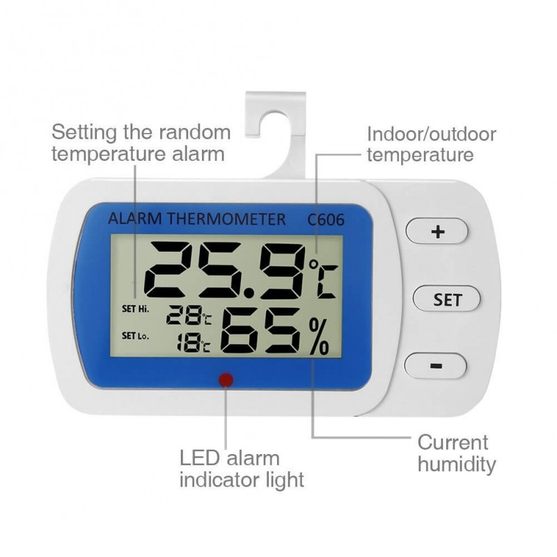 دماسنج رطوبت سنج مدل C606 دماسنج رطوبت سنج مدل C606