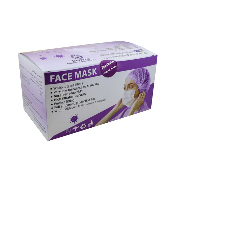 ماسک تنفسی فراز مهر مدل سه لایه بسته 50 عددی