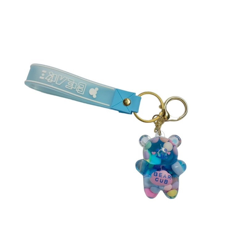 جاکلیدی دخترانه مدل اکواریومی طرح خرس پاستیلی