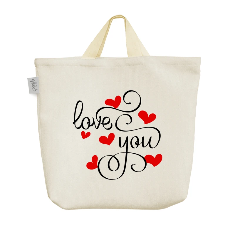 ساک خرید خندالو مدل Love you کد H1411