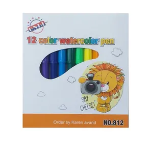 ماژیک رنگ آمیزی مدل شیر جنگل بسته 12 عددی