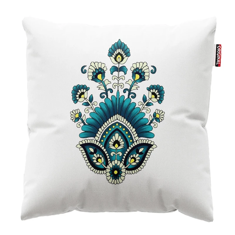  کوسن پاد آفرین طرح گل کد 3441 سایز 30*30 سانتی متر