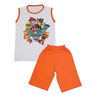 ست تاپ و شلوارک بچگانه مدل سگ نگهبان کد STb4032