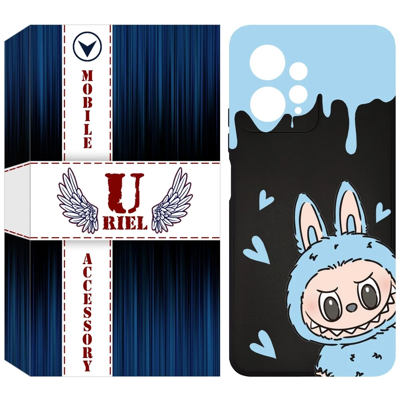 کاور یوریل قاب مدل KSH کد 131 طرح عروسک لبوبو مناسب برای گوشی موبایل شیائومی Redmi Note 12 4G