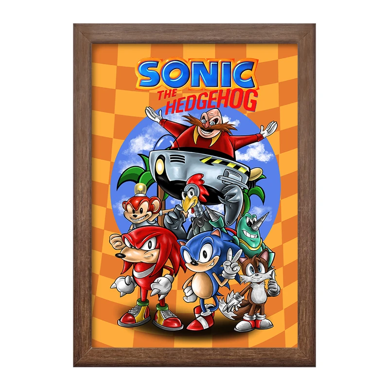 تابلو خندالو طرح سونیک (Sonic) کد F656