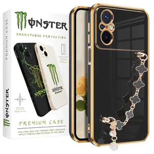 Black Flower monster cover suitable for Xiaomi Poco M5 4G / Poco M4 5G mobile phone