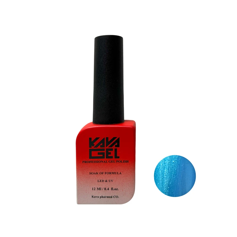 لاک ژل صدفی ناخن کاواژل مدل NEW شماره 83 رنگ آبی