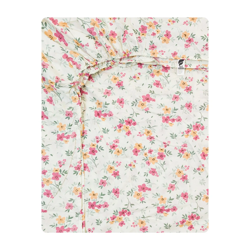 ملحفه فیلور آدنو مدل گلی کد FI39 دونفره سایز 180x200 سانتی‌متر