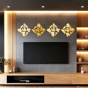 آینه پلکسی گلس مدل فروردین طرح ماهور کد A1