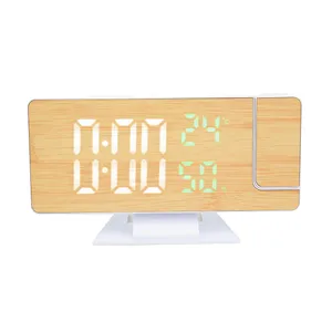 ساعت رومیزی طرح بامبو مدل DS-5718LW