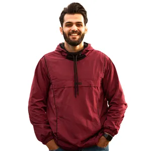 هودی مردانه برساد مدل D109 رنگ زرشکی 