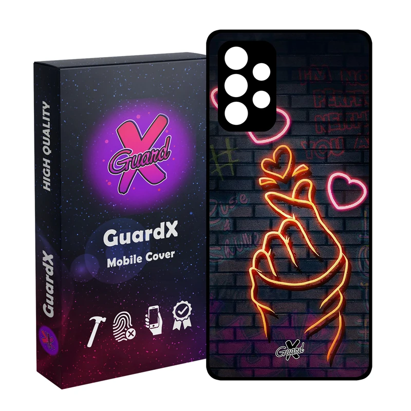 کاور گارد ایکس طرح Love مدل Glass10022 مناسب برای گوشی موبایل سامسونگ Galaxy A32 4G