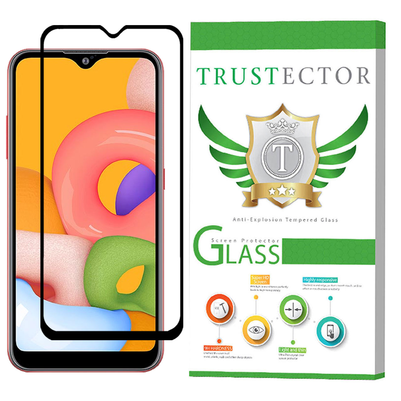 محافظ صفحه نمایش تراستکتور مدل GSS مناسب برای گوشی سامسونگ Galaxy A01