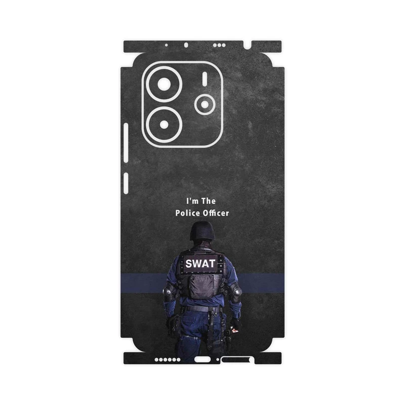 برچسب پوششی ماهوت مدل Police Officer-FullSkin مناسب برای گوشی موبایل شیائومی Redmi Note 14 4G