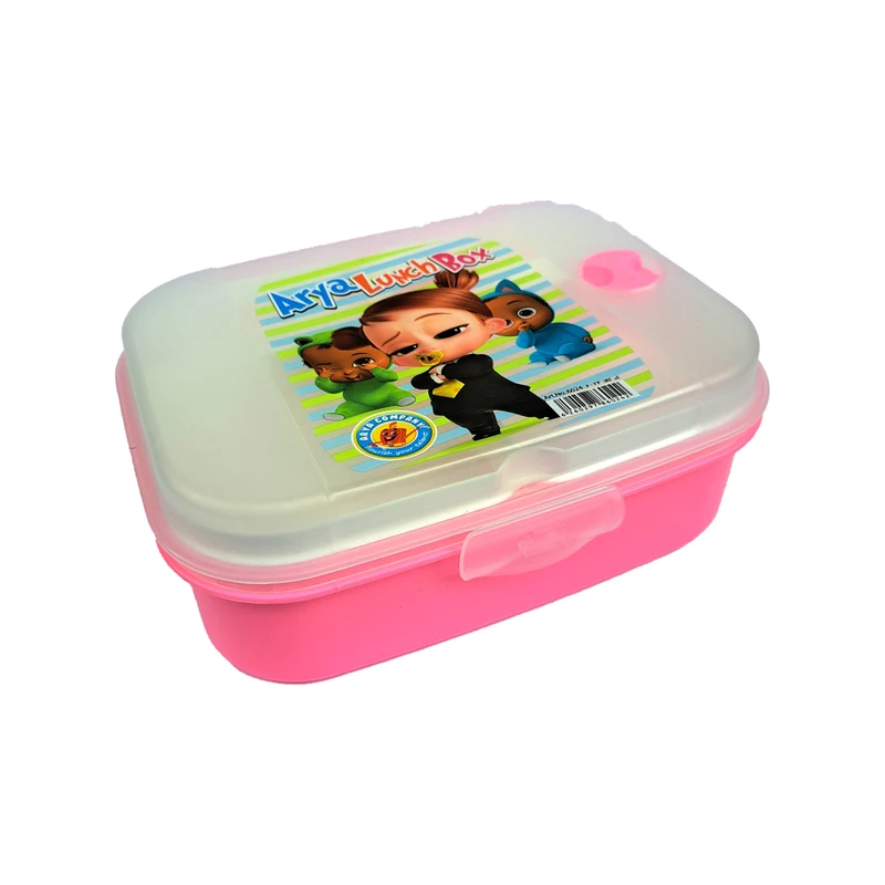  ظرف غذای 4 تکه کودک آریا کد 2021 طرح بچه  