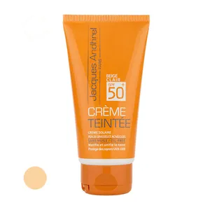 کرم ضد آفتاب رنگی ژاک آندرل پاریس SPF 50 مدل TEINTEE02 ‌مناسب برای پوست‌ چرب حجم 50 میلی‌لیتر