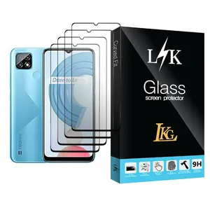LKG LK Glass MIX004 Screen Protector For Realme C21 Pack Of 4