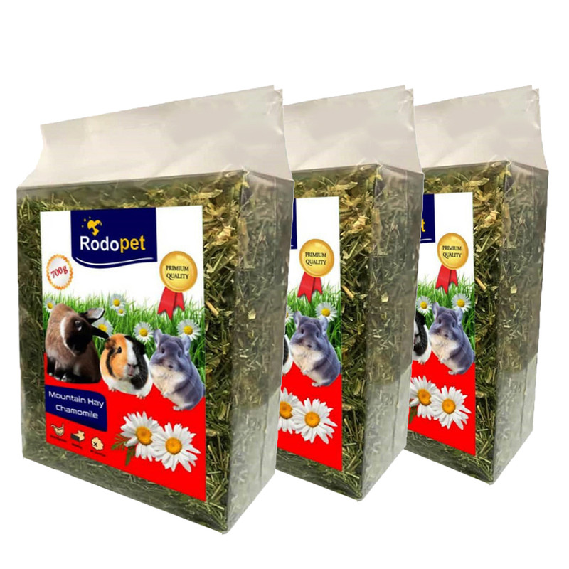 یونجه جوندگان ردوپت مدل بابونه 700 MHR Chamomile وزن 700 گرم بسته بندی 3 عددی