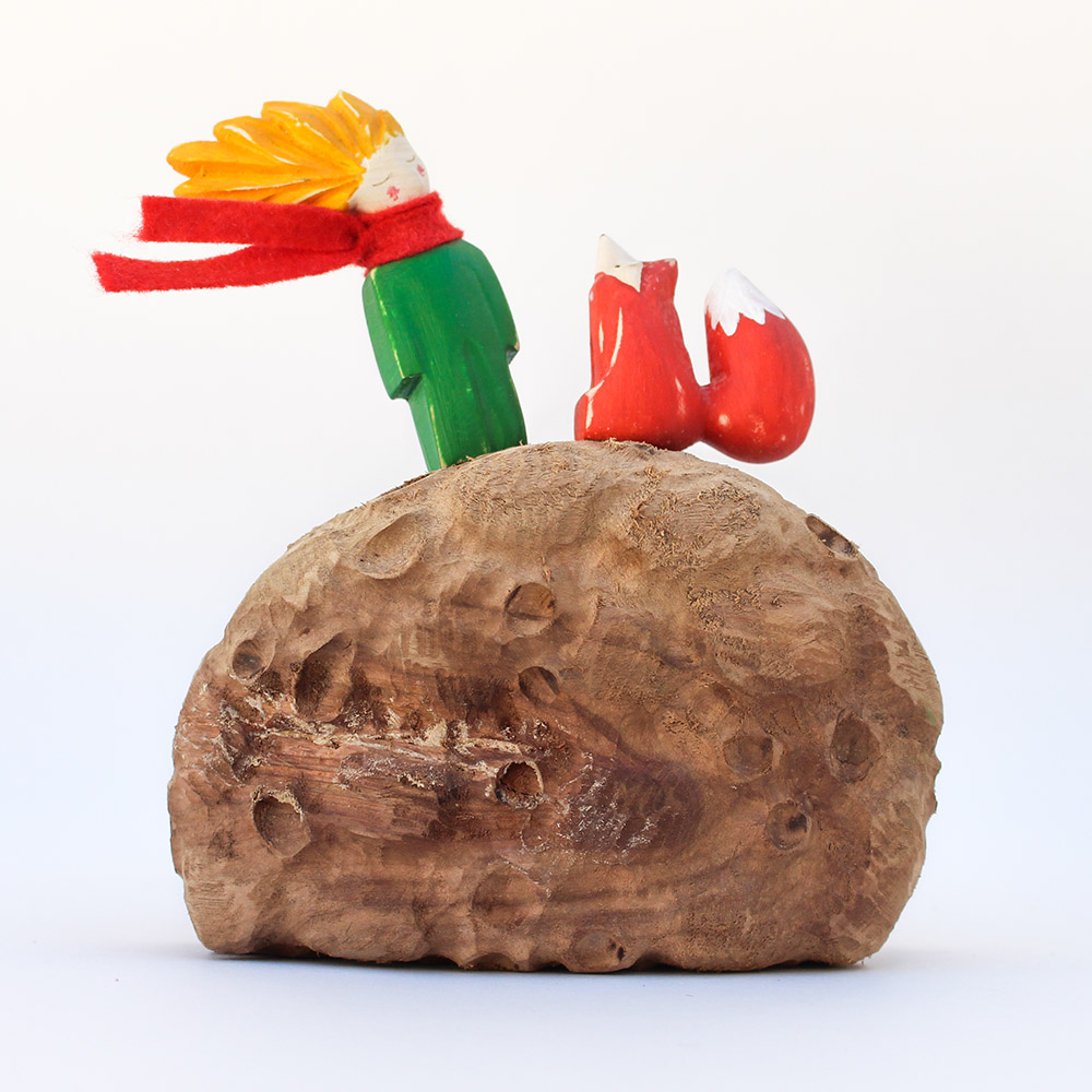 مجسمه مدل شازده کوچولو با سیارک و روباه کد 01