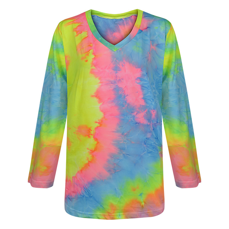 بلوز آستین بلند زنانه شین مدل آبرنگی اسپرت