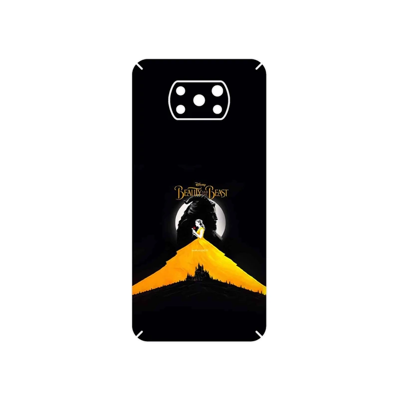 برچسب پوششی ماهوت مدل Beauty and the Beast مناسب برای گوشی موبایل شیائومی Poco X3 NFC
