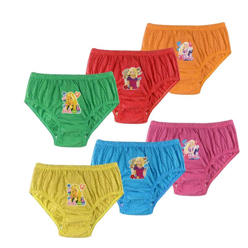 شورت دخترانه مدل باربی مجموعه 6 عددی