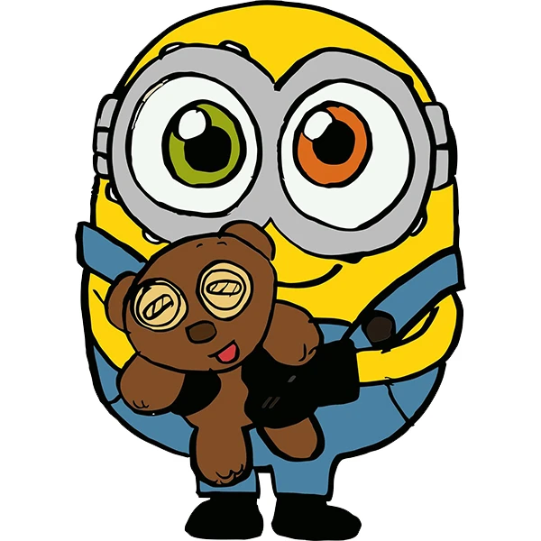 استیکر پارچه و لباس پاد آفرین طرح مینیون کد 448