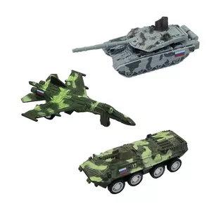 اسباب بازی جنگی مدل هواپیما و تانک کد 340000 مجموعه 3 عددی