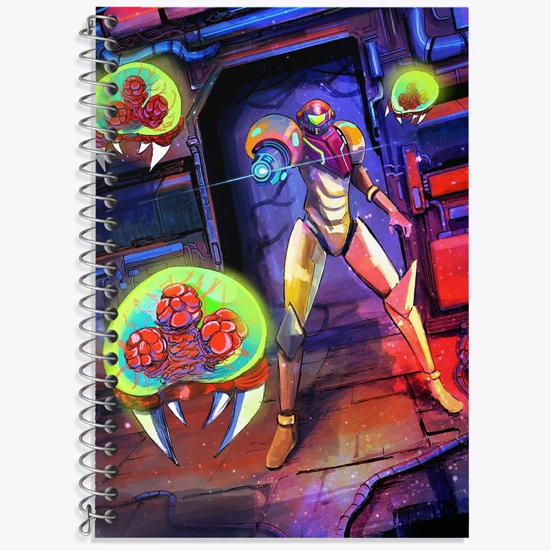 دفتر لغت 50 برگ خندالو طرح بازی متروید (Metroid) کد 35658