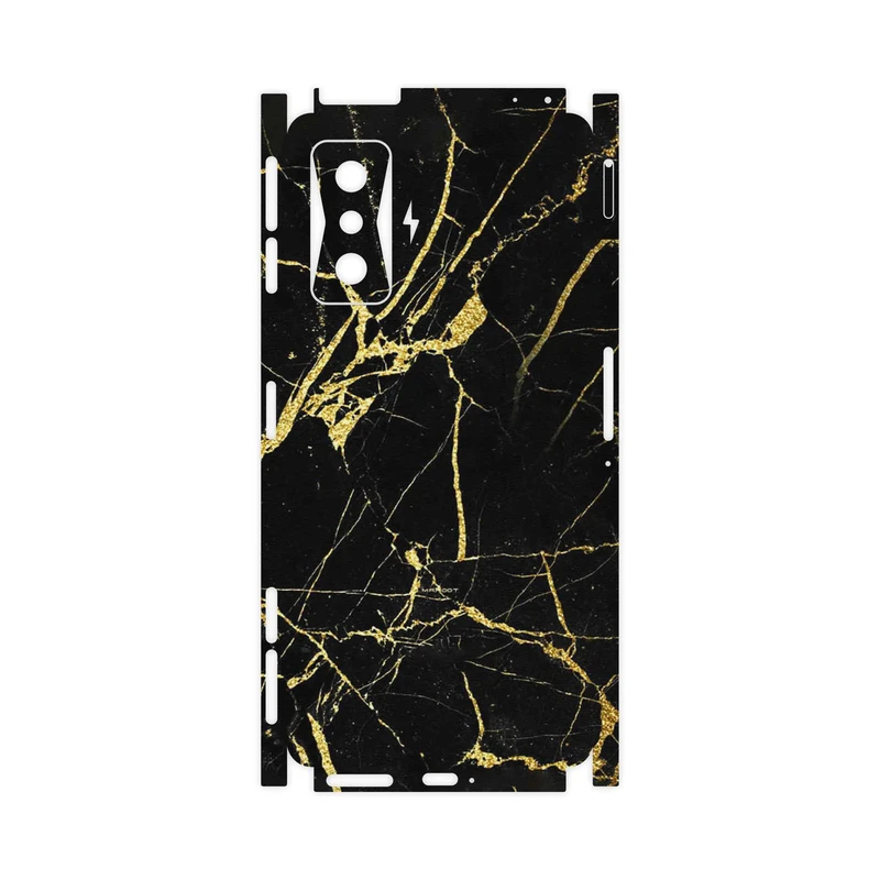 برچسب پوششی ماهوت مدل Graphite_Gold_Marble-FullSkin مناسب برای گوشی موبایل شیائومی Redmi K50 Gaming