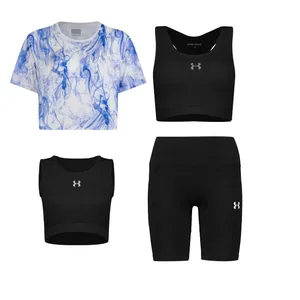 ست 4 تکه لباس ورزشی زنانه مدل 1801-69-56-64